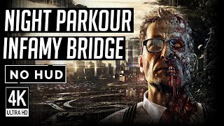 Dying Light  Night Parkour Infamy Bridge Searchlights Quest  no HUD 4K60fps PC Gameplay [upl. by Lynus912]