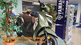 2019 Yamaha Fascino UBS I Walkaround Review YamahaFascino  New SEASON GREEN Colour [upl. by Astto475]