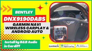 Bentley Gets Flush Install with DNX9190DABS Garmin Nav CarPlay [upl. by Imoyaba]