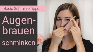 Augenbrauen schminken nur mit Stift – die BESTEN Hacks für natürliche Augenbrauen [upl. by Tamsky]