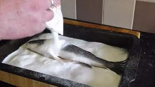 How To Cook Sea BassSalt Baked Sea Bass [upl. by Ecnarwal518]