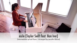 Exile Taylor Swift feat Bon Iver Lyrical Piano Solo for Intermediates Arr by Jennifer Eklund [upl. by Mannuela]