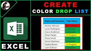 How to Color the Drop Down List in Excel [upl. by Korie]