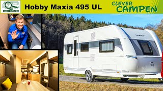 Hobby Maxia 495 UL So viel Oberklasse steckt in der neuen TopBaureihe Test  Clever Campen [upl. by Gunas991]