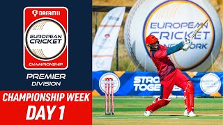 🔴 Dream11 ECC Premier 2024  Championship Week Day 1  15 Oct 2024  Live European Cricket [upl. by Il855]