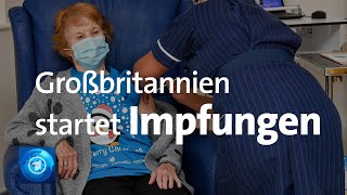 Coronavirus Großbritannien startet Impfungen [upl. by Kling]