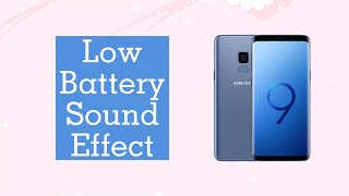 Low Battery Sound Effect [upl. by Annovahs902]