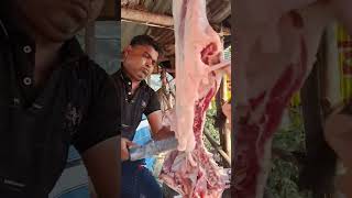 আজকে এই গরমে খাসির মাংস নিলাম দেশি খাসি yutubeshorts mutton [upl. by Naujid55]