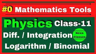 Mathematical Tools For Physics  Differentiation Integration  Class 11 Physics Mathematical Tool [upl. by Brinkema]