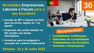 Empresas não podem deduzir no IRC perdas com burlas informáticas Incentivos investigação e inovação [upl. by Hilary]