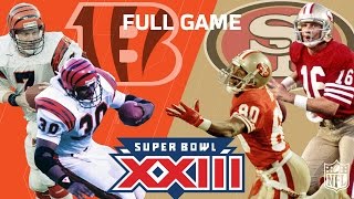 Super Bowl XXIII quotMontana amp Rices Legendary Performancequot  Bengals vs 49ers  NFL Full Game [upl. by Aciraa380]