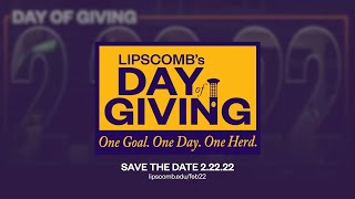 Save the Date  Lipscomb University  Day of Giving 2022 [upl. by Stoops]