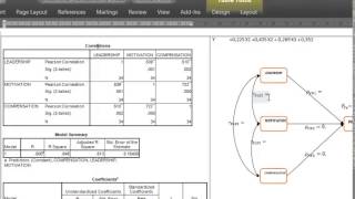 How to draw path analysis diagram with data from SPSS [upl. by Swinton]