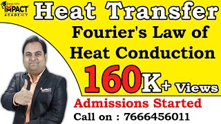 Fouriers Law of Heat Conduction  Conduction Heat Transfer For Offline Class  Zafar Sir 7666456011 [upl. by Harms]