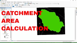 Catchment area Calculation using arcgis 104  watershed delineation [upl. by Dranal]