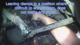 VW T3 Thermostat housing amp coolant side pipe removal [upl. by Nniw]