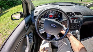 2008 Ford CMAX I 18 Duratec 125HP 0100 POV Test Drive 1757 Joe Black [upl. by Milburr]