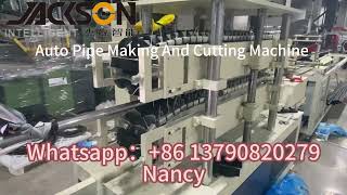 Auto Pipe Making And Cutting Machine [upl. by Sadinoel]