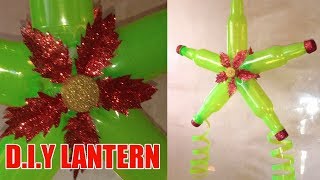 DIYParolStarChristmas decor Lantern from recycled plastic bottles [upl. by Durst949]