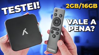 Testei o Tv Box AQUÁRIO STV 3000 PLUS  VALE A PENA [upl. by Kyl]