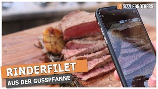 Rinderfilet grillen in der Gusspfanne [upl. by Harihat]