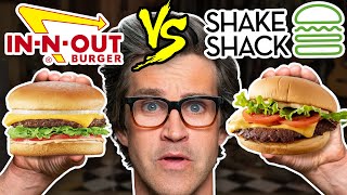 InNOut vs Shake Shack Taste Test  FOOD FEUDS [upl. by Hctim825]