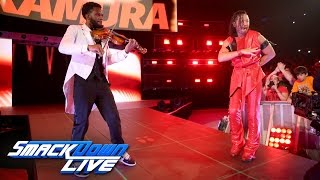 Twotime NXT Champion Shinsuke Nakamura debuts on SmackDown LIVE SmackDown LIVE April 4 2017 [upl. by Damon]