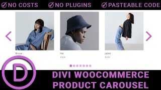 Easy DIVI Woocommerce Product Carousel Tutorial  No Plugins Needed [upl. by Samled147]