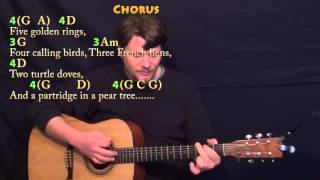 The 12 Days of Christmas  Strum Guitar Cover Lesson in G with ChordsLyrics [upl. by Constant]