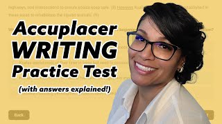 Accuplacer Practice Test Writing 2023 With Answers Explained [upl. by Narat]