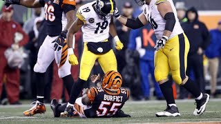 JuJu SmithSchuster HUGE HIT on Vontaze Burfict HD 2017 [upl. by Idham]