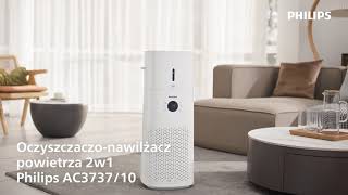 Zobacz jak działa oczyszczacz i nawilżacz 2w1 Philips AC373710 [upl. by Murtagh]