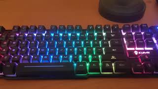 Cómo prender la iluminación de un teclado gamer  Teclado RGB [upl. by Lontson]