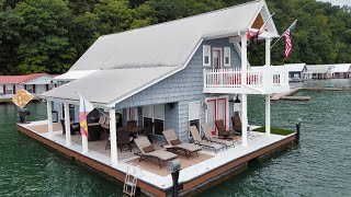 2Story Floating Cabin Approx 1313sqft For Sale on Norris Lake TN  SOLD [upl. by Gniliem]