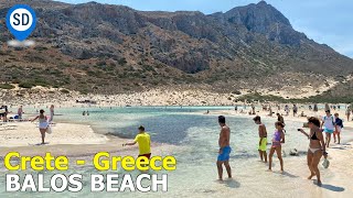 Balos Beach in Crete Greece  Day Trip from Chania [upl. by Eerac]