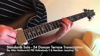 Jazz Chord Study 54 Duncan Terrace Transcription by Allan Holdsworth [upl. by Upton186]