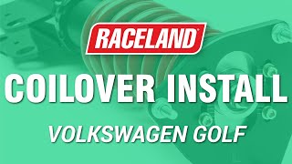 How To Install Raceland VW MK56 Golf Coilovers [upl. by Einnoj]