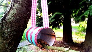 How to make a Bird Feeder from a Tin Can Earth Day Craft [upl. by Auqeenwahs545]