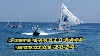 finis sandeq race maraton 2024 rute silopo Majene [upl. by Aleak]