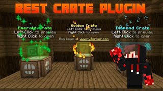 BEST CRATE AND KEY PLUGIN FREE  MINECRAFT 2023 🔥 [upl. by Eudo]