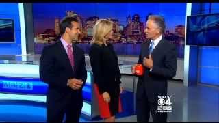 Meteorologist Barry Burbank Holds Coffee Cup Upside Down on Live WBZ Newscast [upl. by Clayton]