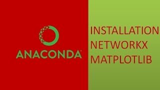 How to Install networkx and matplotlib on Anaconda on window using conda install [upl. by Cadmann546]