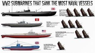 The 7 WWII SUBMARINES that sank the most WARSHIPS [upl. by Ibrik509]