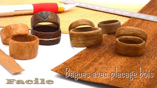 fabriquer des jolies bagues en bois [upl. by Rosalinde584]