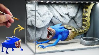 Diorama of Shin Sonic being eaten by a snake [upl. by Dearman785]