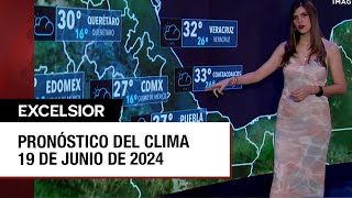 Clima para hoy 19 de junio de 2024 [upl. by Eduardo]