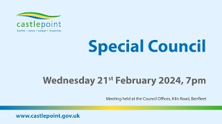 Special Council  Wednesday 21st February 2024 [upl. by Esnofla312]