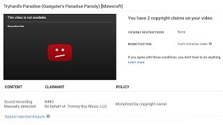 I copyright claimed my own YouTube video to get it remonetized [upl. by Hemingway]