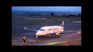 Air New Zealand Beech 1900D At Napier Airport [upl. by Ahsikan]