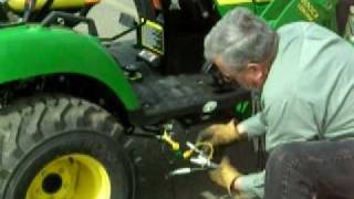 John Deere Quick Attach Loader Procedure [upl. by Sisile646]